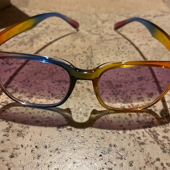 🌈Rainbow sunglasses. Light purple tint. Never worn. - Picture 3 of 5